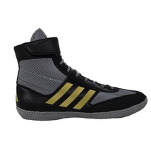 Adidas Combat Speed 5 | Grey/Black/Metallic Gold Wrestling Shoes New All... - $84.99