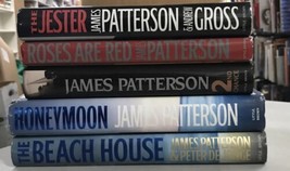 James Patterson Hardcover The Jester Honeymoon The Beach House Roses Are Red  X5 - £19.73 GBP
