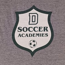 T Shirt Soccer Camp Academies Adult Size L Large Nike Gray Regular Fit - £11.99 GBP