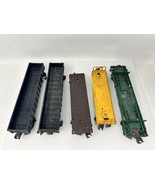 Lot of 5 LIONEL NYC Gondola Flat Car Timber - 6462 6562 1877 6361 - Unte... - $39.15