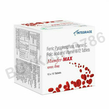 Mumfer Max Iron, Folic Acid, Vitamin C &amp; Vitamin-B12 | Blood Building Tablets - £17.24 GBP+