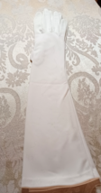 Vintage Women&#39;s Long White 16&quot; Nylon Crescendoe Caresse Formal Gloves Si... - $10.86 CAD