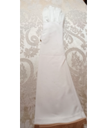 Vintage Women&#39;s Long White 16&quot; Nylon Crescendoe Caresse Formal Gloves Si... - $150.79 MXN