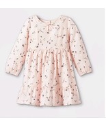 OshKosh B&#39;gosh Toddler 12 Month Girls&#39; Floral Long Sleeve Dress Pink - $15.03 CAD