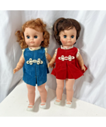 2 Uneeda Little Princess Doll 13 in Hard Plastic Sleepy Eye Vintage 60s 70s - $21.99