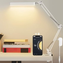 LED Desk Lamp, Smart Swing Arm Desk Light with Bluetooth &amp;  WiFi Voice Control - £15.70 GBP