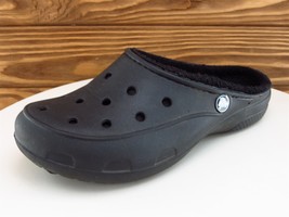 Crocs Sz 6 Slippers Clog Black Synthetic M  Women - £15.73 GBP