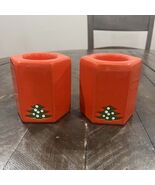 Waechtersbach Christmas Tree 3.5&quot; Tealight Candle 2 Holders West Germany - $21.03