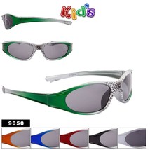 Unisex Childrens Kids Youth Fashion Sport Style 9050 Sunglasses w/ Spider Webs - £6.25 GBP