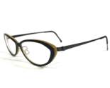 Lindberg Eyeglasses Frames 1150 AE81 Black Beige Round Cat Eye 53-12-135 - £169.89 GBP