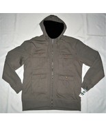 American Rag NEW Gray Mens Size XL Hooded Fashion Fleece Cargo Parka Jac... - $947.53 MXN