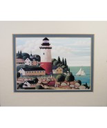 Art Print 8 x 10&quot; Lighthouse Cambria Hometown by Heronim Matted on Foam ... - $7.77