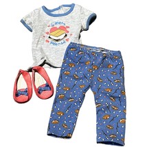 American Girl S&#39;Mores Pajama Set 18&quot; Doll Clothing - £15.06 GBP