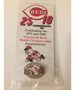 Cincinnati Reds World Championship 25/10 Anniversaries Commemorative Pin - £29.44 GBP