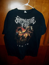 Suppressive Fire - Bedlam band T-Shirt Size XL Black Thrash Metal - $24.74