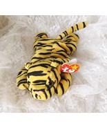 TY &quot;Stripes&quot; Plush Beanie Bengal Tiger - 10&quot; Long - 1995 - Retired - £22.04 GBP