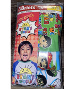 Ryan&#39;s World ~ Boy&#39;s Briefs 5-Pair Underwear Handcraft Cotton ~ Size-8 - $21.65 CAD
