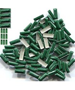 BAR Rectangle Rhinestuds Pearl Color  GREEN Hot fix    2 Gross  288 Pieces - £9.09 GBP