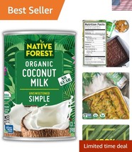 USDA Organic Unsweetened Coconut Milk - Non-GMO, Creamy &amp; Versatile 12-Pack - $71.49