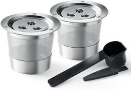 Stainless Steel Reusable K Cups Compatible with Ninja Dual Coffee Maker, - £52.94 GBP