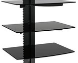 Ematic 2 Level Tempered Glass Shelf Mount - Entertainment Center, Cord M... - £35.94 GBP