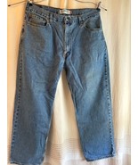 Levis 550 Jeans Mens 38x32 Blue Relaxed Fit Straight Medium Wash Denim P... - $24.74