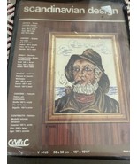 NOS CEWEC Scandinavian Design Man/Sailor With Pipe Embroidery Kit 15 x 1... - $25.91 CAD