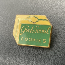 Vintage Girl Scout Cookies Pin – 1&quot; Round Lapel/Hat Badge Collectible - $18.99