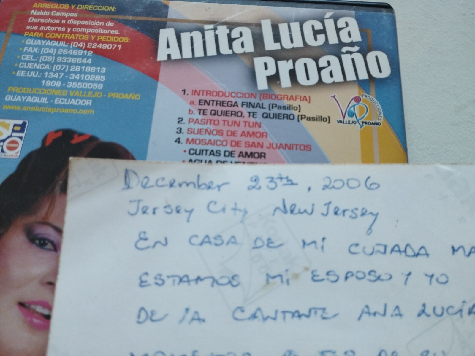Anita Lucia Proaño Con Affetto Da Ecuador - DVD + Foto Dedicata Spagnolo Reg 1 Item image 5