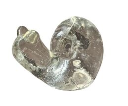 Vintage Art Glass Paperweight Snail Figurine Clear Hand Blown Animal Garden - $21.04