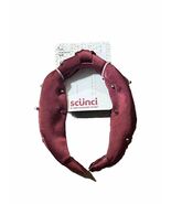 New Scunci Deep Rose Color Hair Headband Women Jewels, Satin Fabric - $9.75 CAD