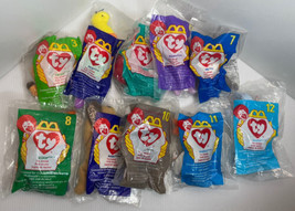 Lot Of 10 Sealed Vintage Mc Donald's Ty Teenie Beanie Babies Happy Meal Toys - $12.19