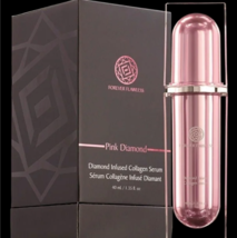 Forever FLAWLESS-PINK Diamond Infused Collagen SERUM-1.35 Fl oz/40 ml-NEW-SEALED - £30.92 GBP