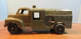 Vintage Hubley Kiddie Toy No. 475 Green Bell Telephone Truck Made In USA - £28.77 GBP