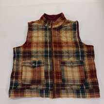 Natural Reflections Women’s Plaid Vest Quilted Puffer Sleeveless Jacket Size XL image 12