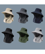 Summer Sun UV Protection Bucket Hat with Neck Flap Unisex Hunting Fishin... - $18.99