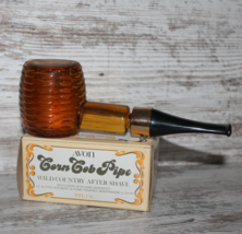 Vtg Avon Wild Country Cologne After Shave 3oz Corn Cob Pipe Collectors Gift - $16.73