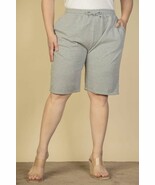 Women&#39;s Plus Size French Terry Bermuda Shorts - €24,57 EUR