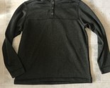 Field &amp; Stream Mens Pullover Sweatshirt Shirt Size L Green Marled 1/2 Sn... - $23.08