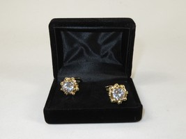 Men J.Valintin Cufflinks With Bold Stones Plated Gold Vito Rofolo V45-4 image 4