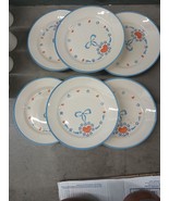 6 Sigma Western Germany Hearts and Flowers Side Plates ~ 8&quot; - €12,88 EUR