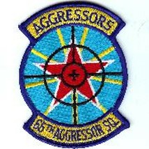 4&quot; Usaf Air Force 65TH Aggresor Squadron Large Nellis Embroidered Jacket Patch - £23.89 GBP
