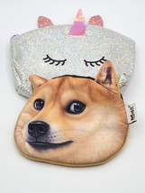 Shiba Inu &amp; Sparkly Unicorn Coin Jewelry Trinket Bags X-Dolls Small Cute - £15.01 GBP