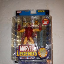 Marvel Legends Iron Man Series I 1 Avengers Gold Card Unopened Toy Biz - £40.06 GBP