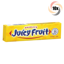 10x Packs Wrigley&#39;s Juicy Fruit Chewing Gum ( 5 Sticks Per Pack ) Fast s... - $8.34