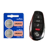 Volkswagen Keyfob Replacement Battery Murata CR2032 Lithium (2 Pack) + T... - $4.12
