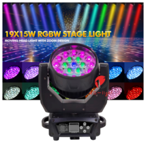 19x15W Zoom Beam Wash Moving Head Light RGBW for Stage Lighting Effect D... - $249.00