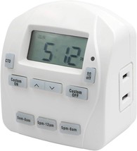 PRIME EZ Set 1-Outlet Digital Countdown Lighting Timer 0869902 2-Pack  NEW - £14.72 GBP