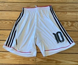 Adidas Men’s Barcelona Athletic shorts #10 Size M White Dd - £15.56 GBP