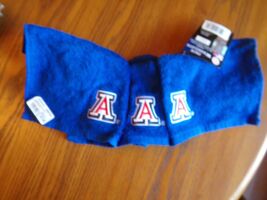 UNIVERSITY of ARIZONA WILDCATS "Wash Cloths 3 Piece" Cotton NWT Retail $... - $10.64